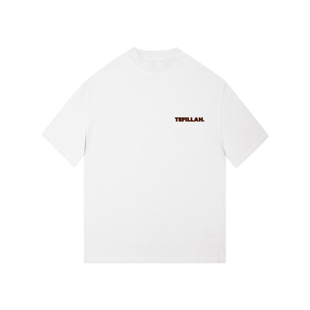 „TEFILLAH.“ OVERSIZE T-SHIRT - (WHITE)