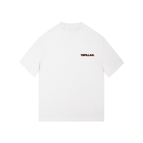 „TEFILLAH.“ OVERSIZE T-SHIRT - (WHITE)